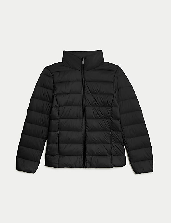Feather & Down Quilted Packaway Puffer Jacket - LV