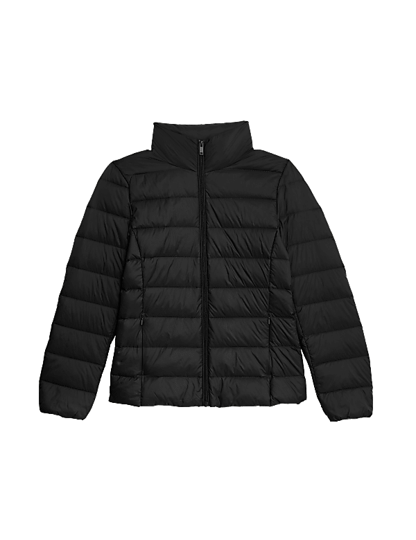 Feather & Down Quilted Packaway Puffer Jacket
