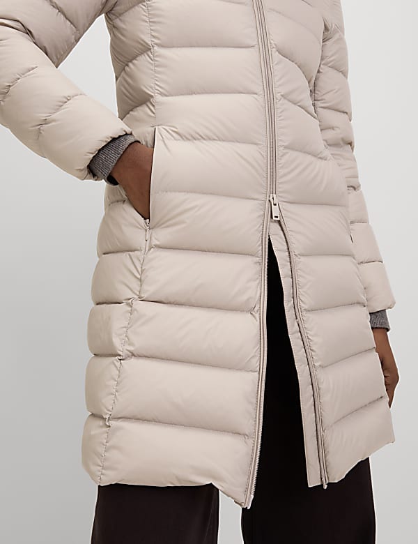 Feather & Down Padded Puffer Coat - HU