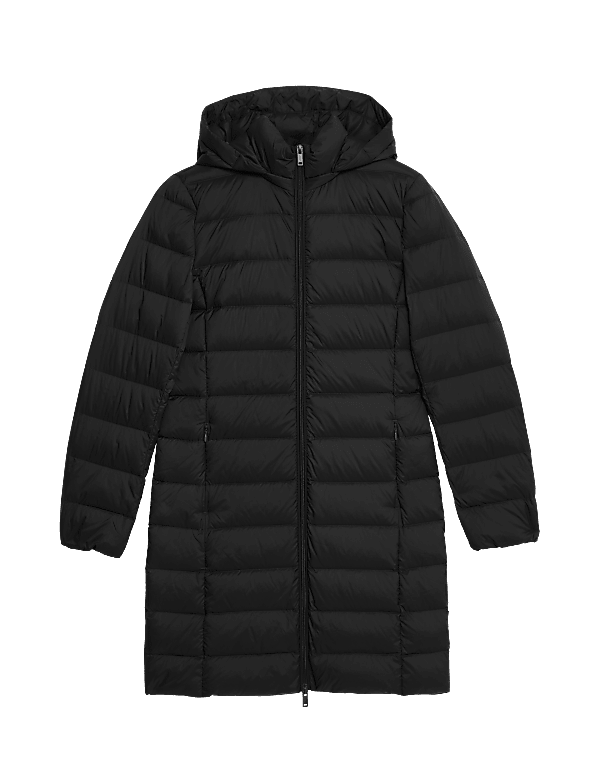 Feather & Down Padded Puffer Coat