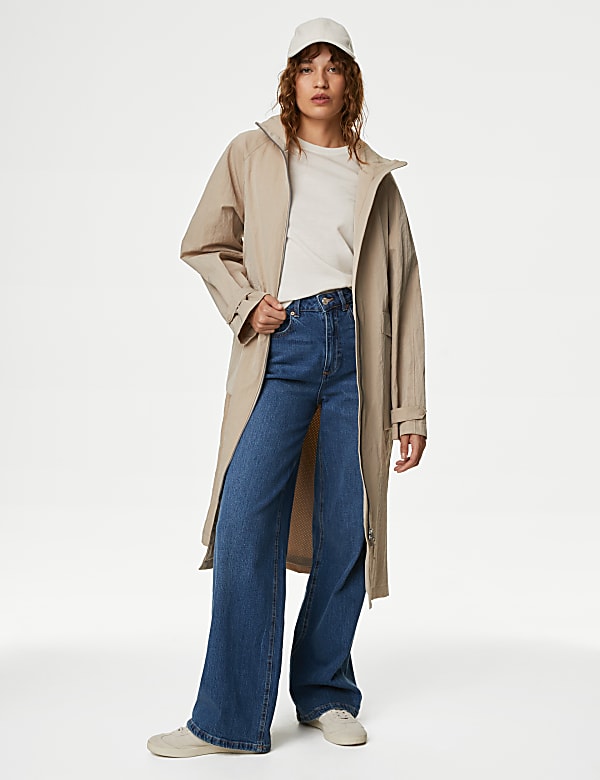 Stormwear™ Funnel Neck Longline Raincoat