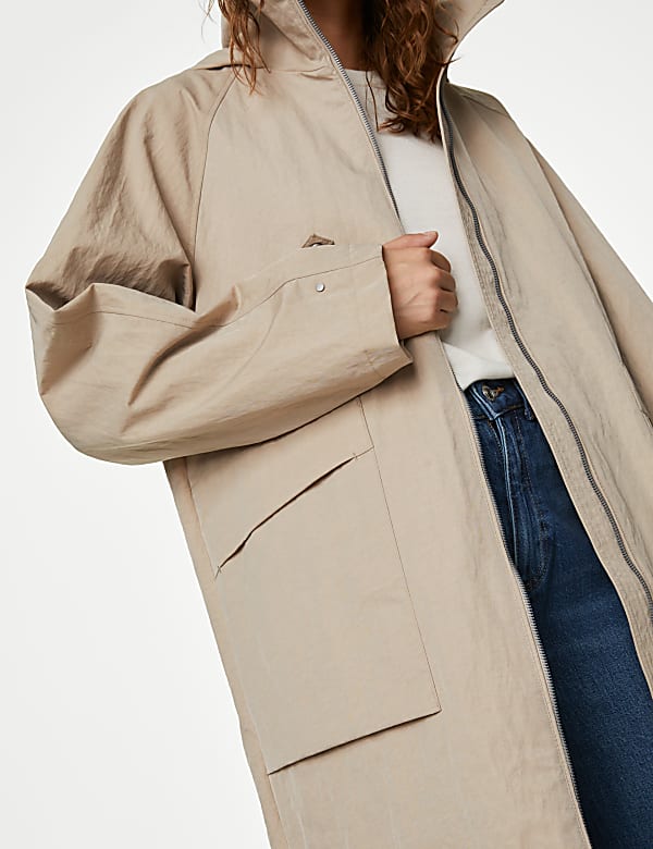 Stormwear™ Funnel Neck Longline Raincoat