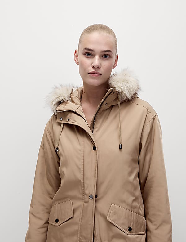 Stormwear&trade; Faux-Fur Hooded Parka Coat - ID