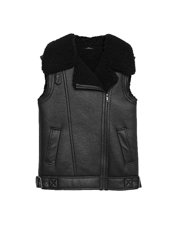 Shearling Aviator Gilet