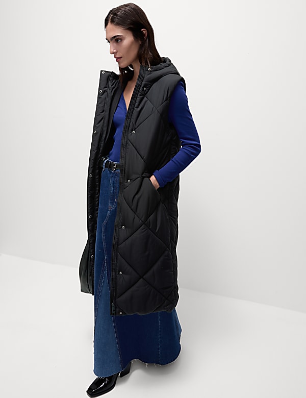 Thermowarmth™ Quilted Longline Puffer Gilet