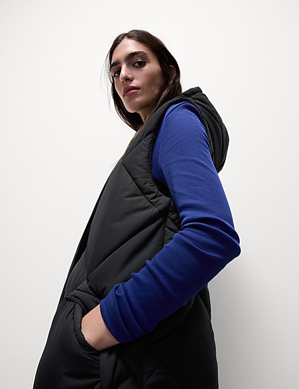 Thermowarmth™ Quilted Longline Puffer Gilet