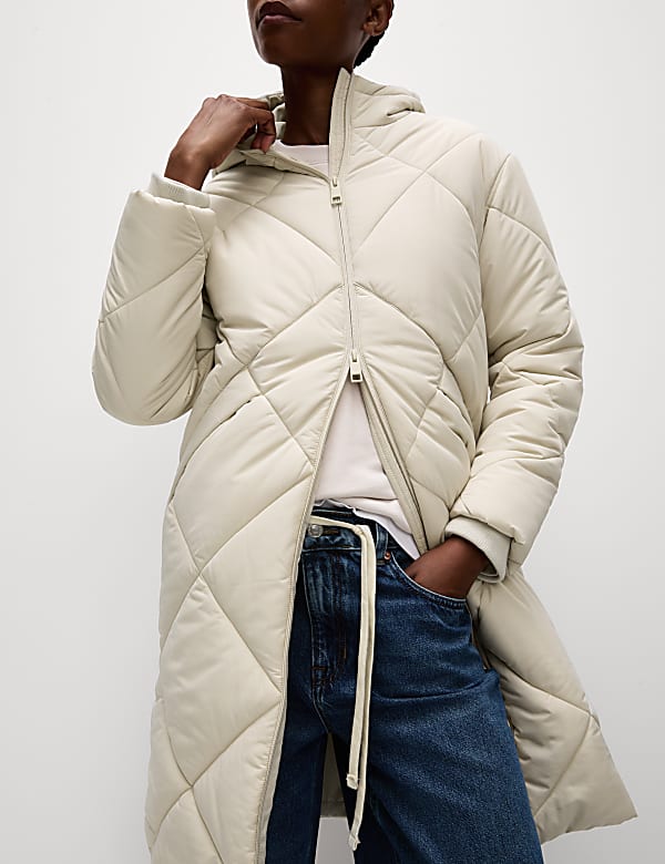 Thermowarmth™ Diamond Quilted Padded Coat