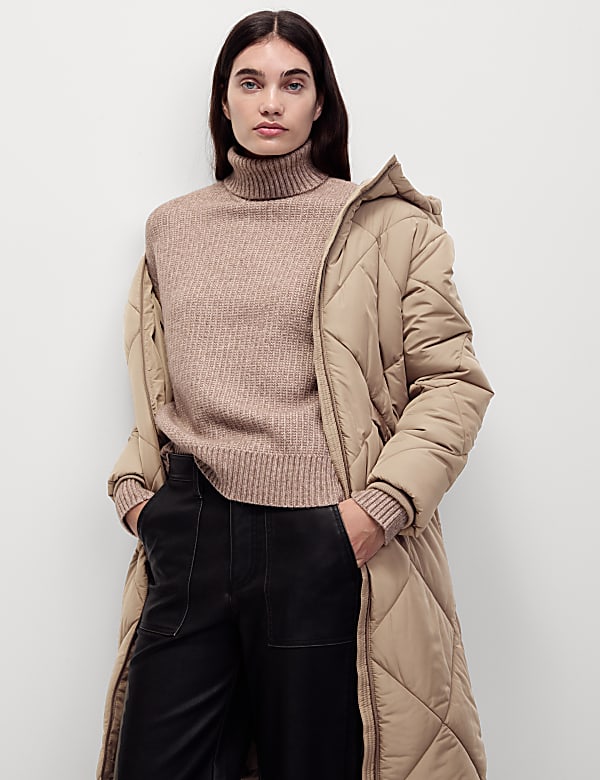 Thermowarmth™ Diamond Quilted Padded Coat