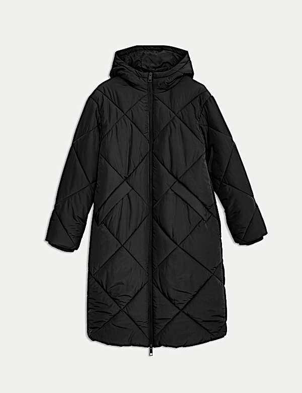 Manteau rembourr&eacute; et ouatin&eacute; &agrave; motif losanges, dot&eacute; de la technologie Thermowarmth&trade; - LU