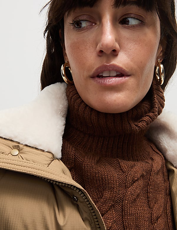 Feather & Down Puffer Jacket