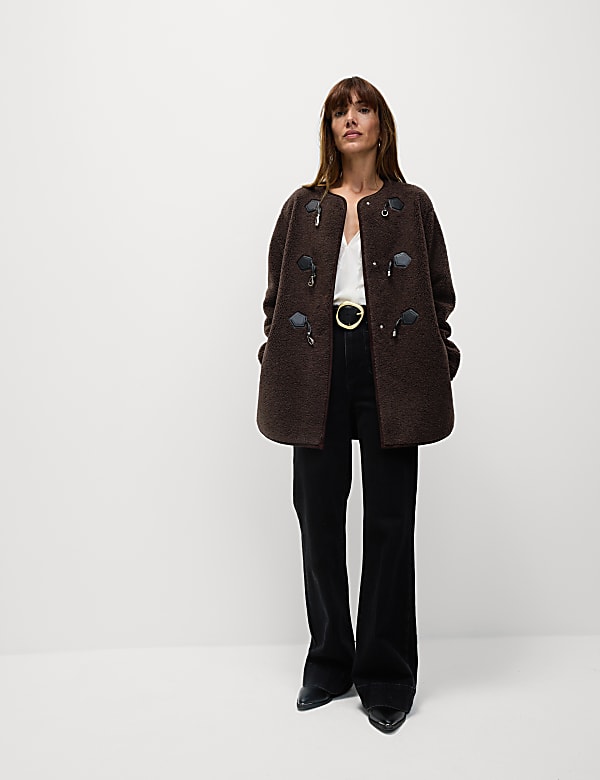 Textured Buckle Coat - IT