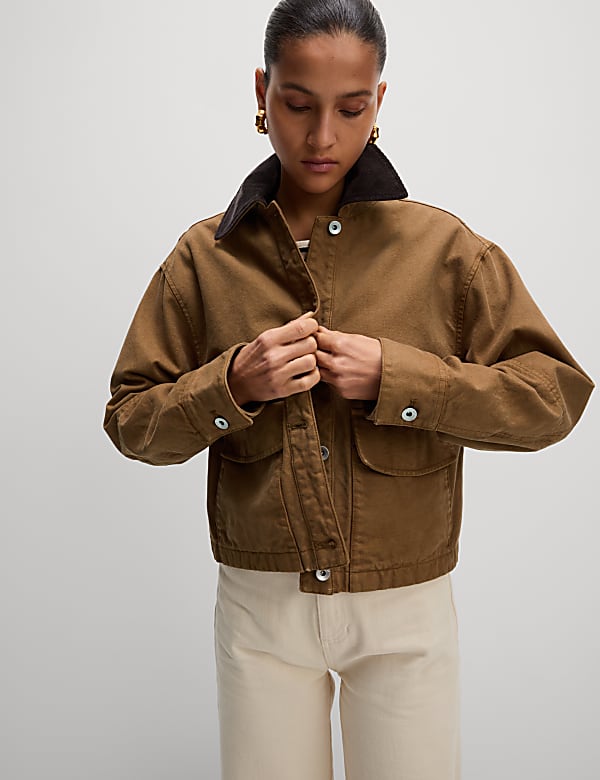 Cord Collared Relaxed Jacket - GR