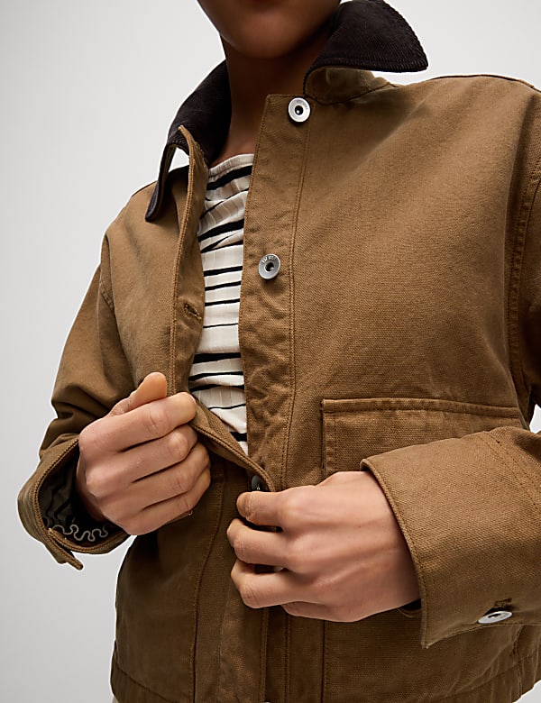 Cord Collared Relaxed Jacket - GR
