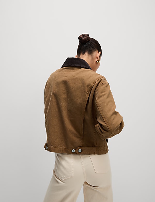 Cord Collared Relaxed Jacket - GR