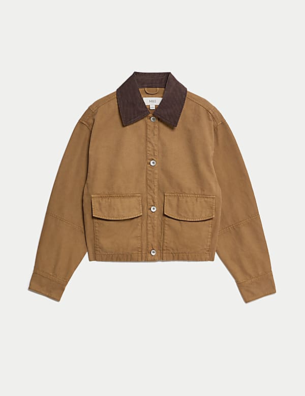Cord Collared Relaxed Jacket - GR