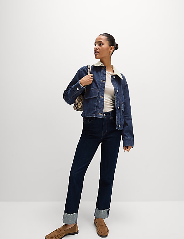 Collared Relaxed Denim Jacket