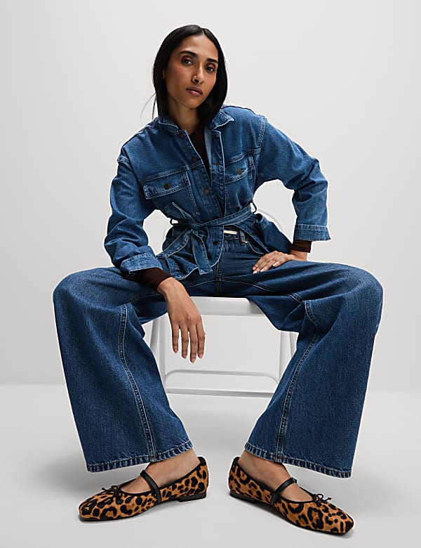 Denim Belted Relaxed Jacket - BN