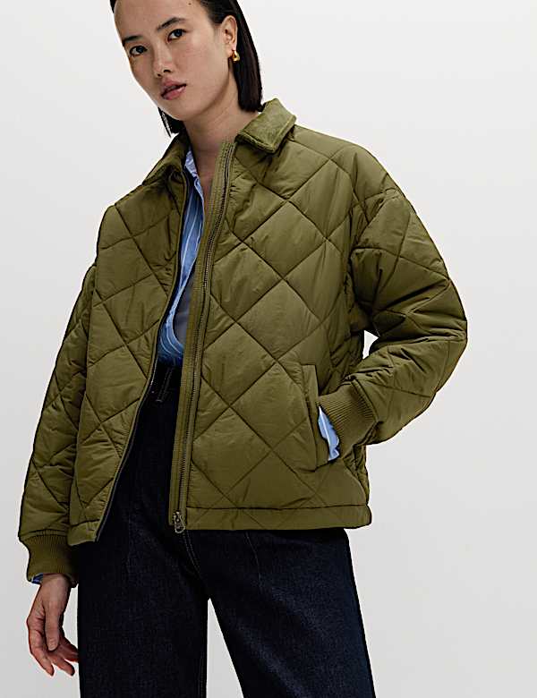 Thermowarmth™ Quilted Collared Jacket