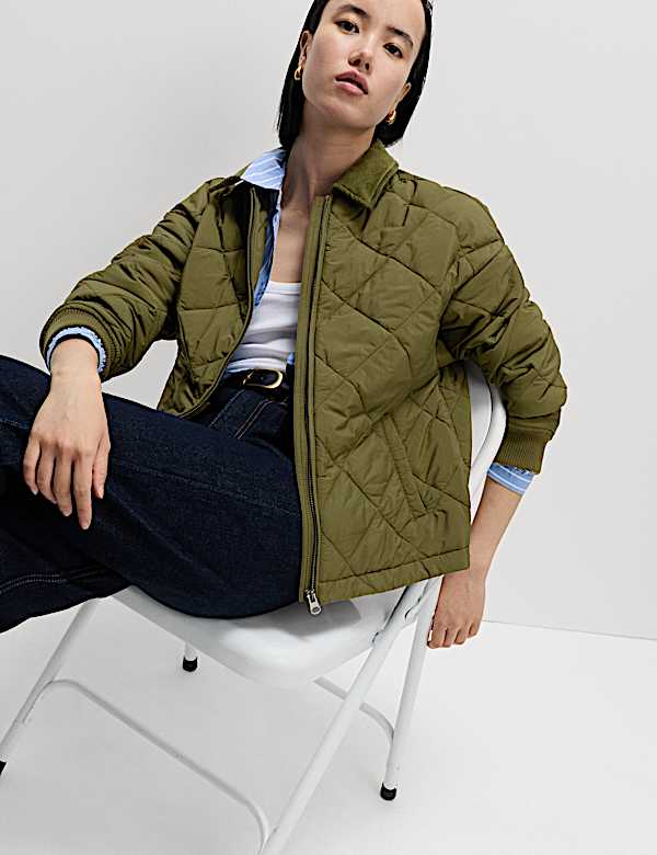Thermowarmth™ Quilted Collared Jacket