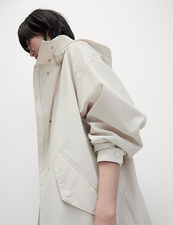 Petite Waterproof Oversized Longline Parka Coat - AL