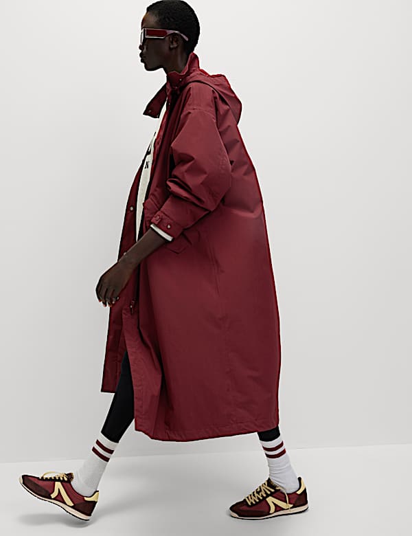 Lange waterdichte oversized parka - NL