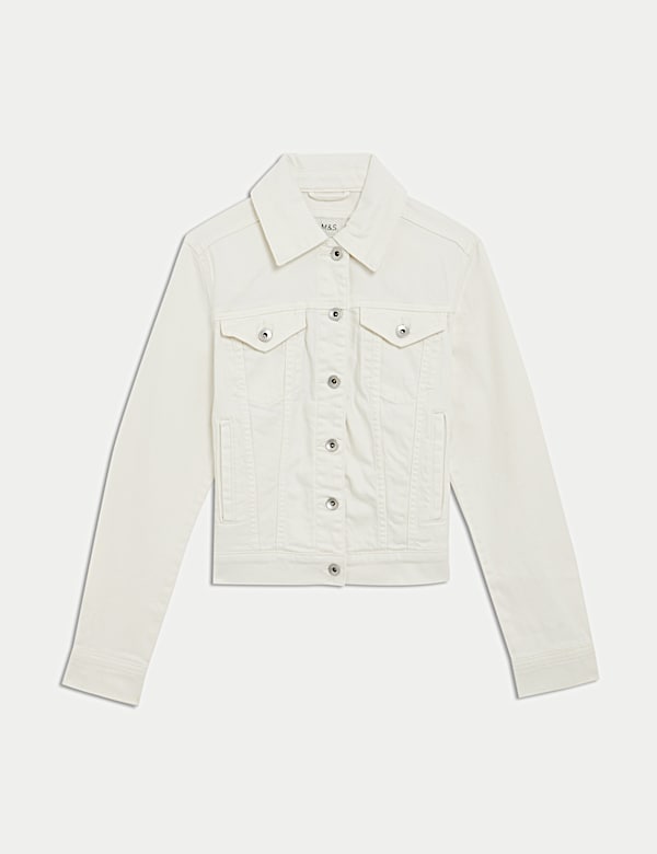 Veste en jean de coton extensible - BE