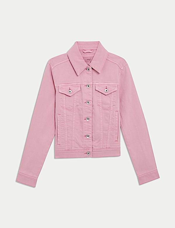 Cotton Rich Denim Jacket with Stretch - JP