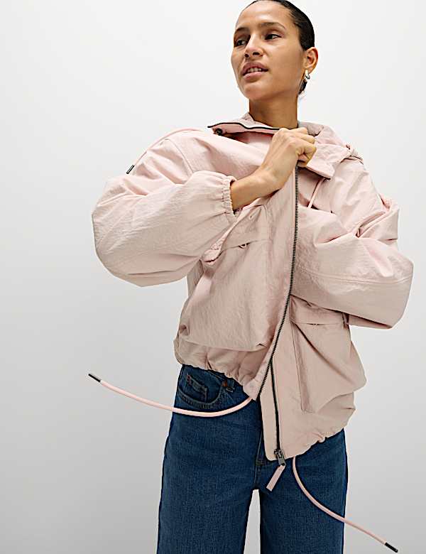 Lightweight Hooded Rain Jacket - US
