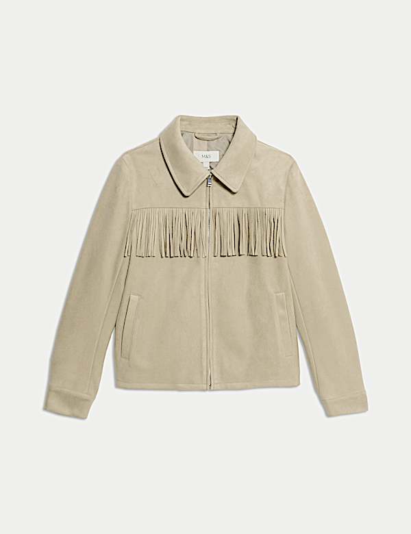 Suedette Fringed Jacket - NL