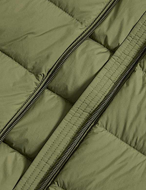 Feather & Down Packaway Funnel Neck Gilet