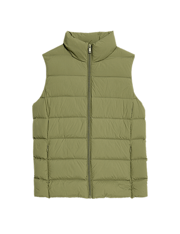 Feather & Down Packaway Funnel Neck Gilet