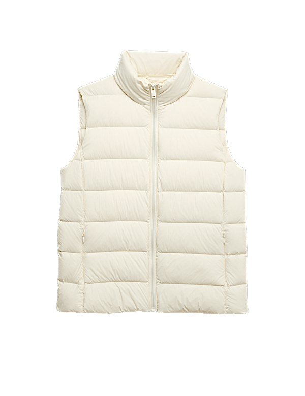 Feather & Down Packaway Funnel Neck Gilet