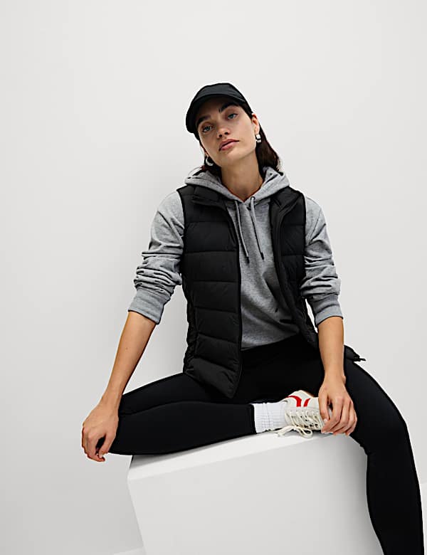 Feather & Down Packaway Funnel Neck Gilet