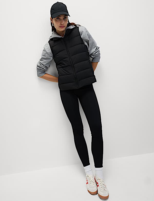 Feather & Down Packaway Funnel Neck Gilet