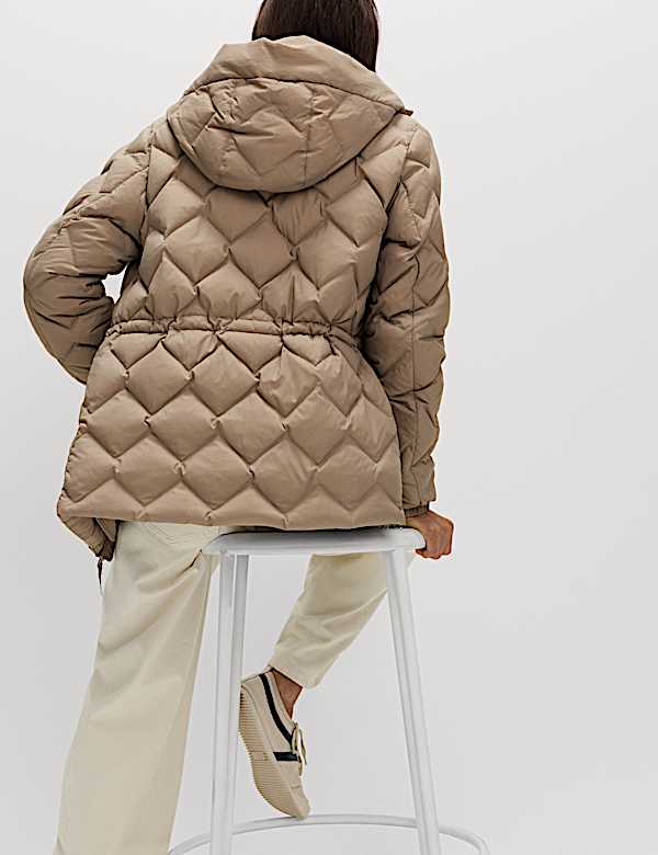 Feather & Down Zig Zag Quilted Jacket - KG