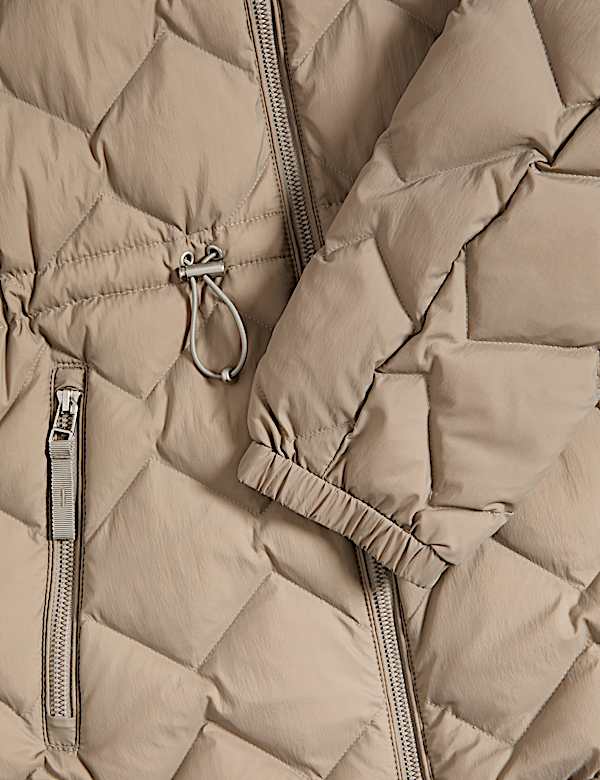 Feather & Down Zig Zag Quilted Jacket - KG