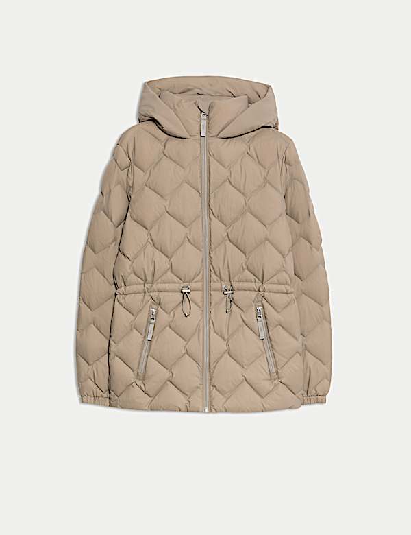 Feather & Down Zig Zag Quilted Jacket - KG