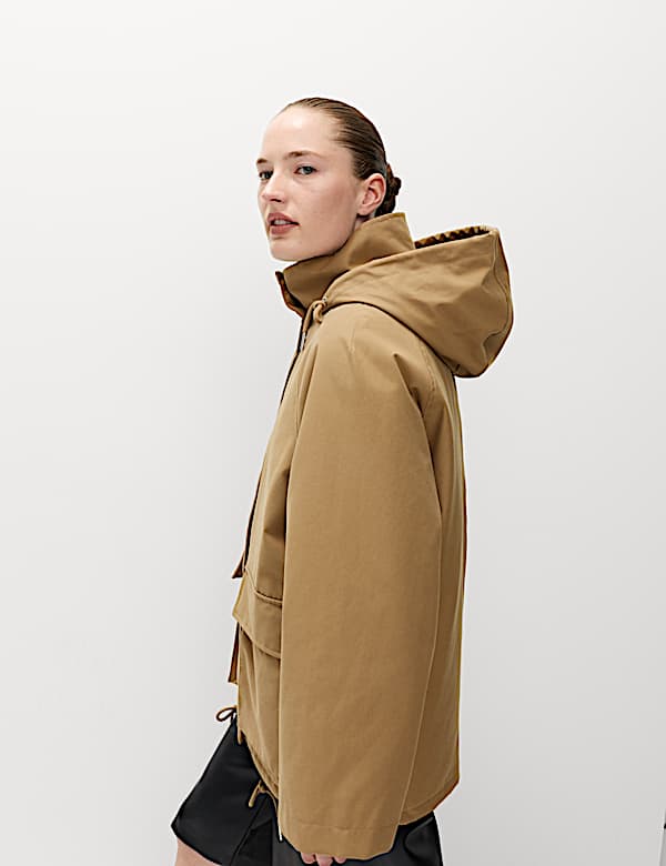 מעיל פארקה Stormwear™‎ עם כיסים וצווארון נשפך - IL