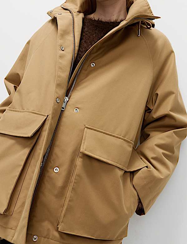 מעיל פארקה Stormwear™‎ עם כיסים וצווארון נשפך - IL