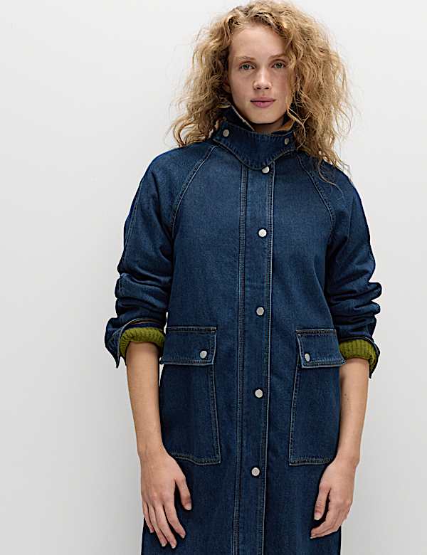 Denim Car Coat