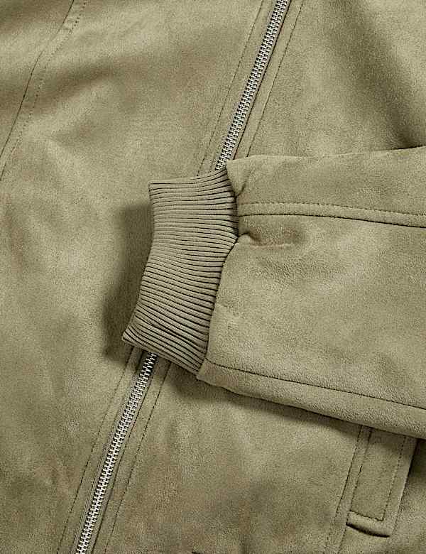 Suedette Lightweight Bomber Jacket