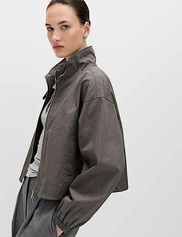 Cotton Rich Lightweight Buckle Short Jacket - JO