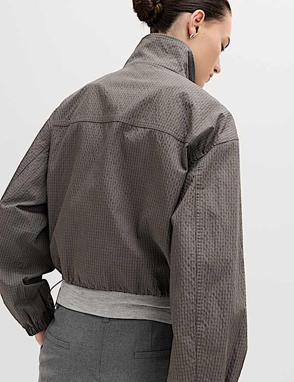 Cotton Rich Lightweight Buckle Short Jacket - JO