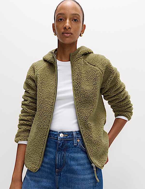 Borg Lightweight Hooded Jacket