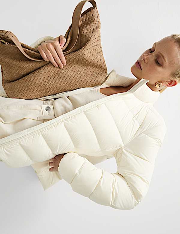 Feather & Down Packaway Puffer Jacket