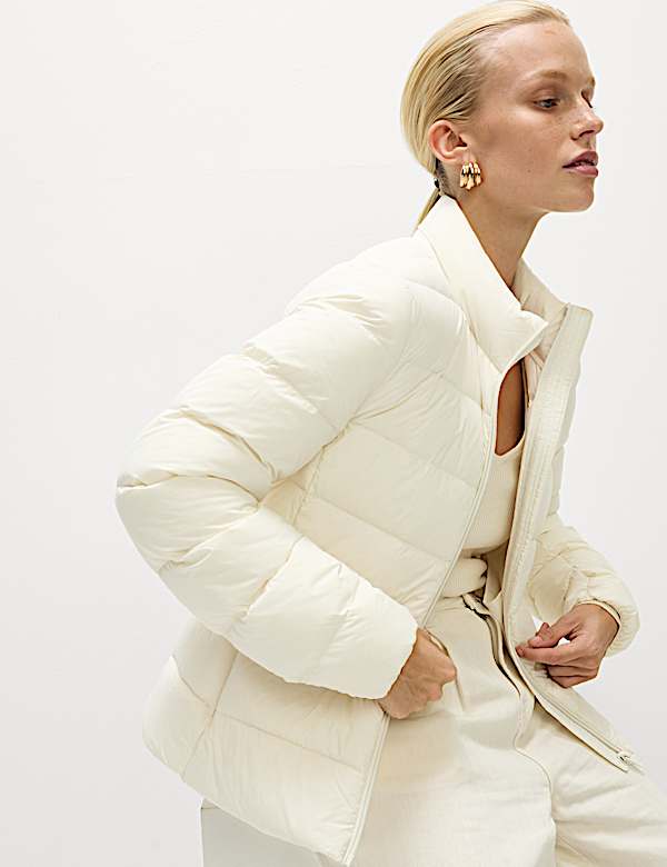 Feather & Down Packaway Puffer Jacket