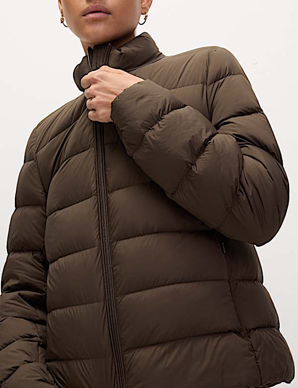 Feather & Down Packaway Puffer Jacket