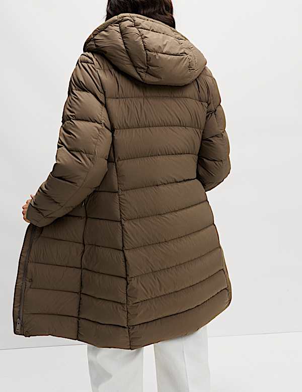 Mantel Isian Selimut Bertudung Bulu & Bulu Bagian Dalam Angsa - ID