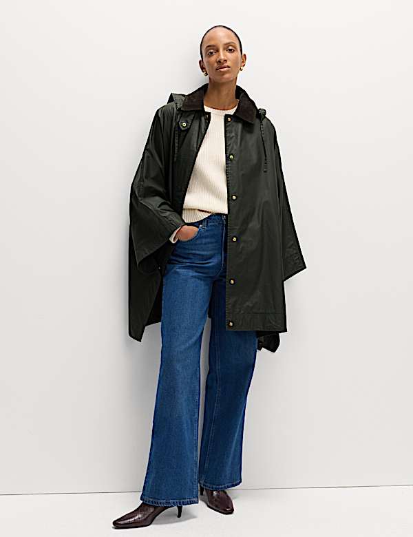 Stormwear™ Cotton Rich Waxed Look Cape - GR