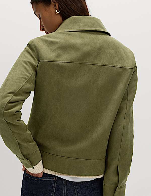 Suedette Harrington Jacket